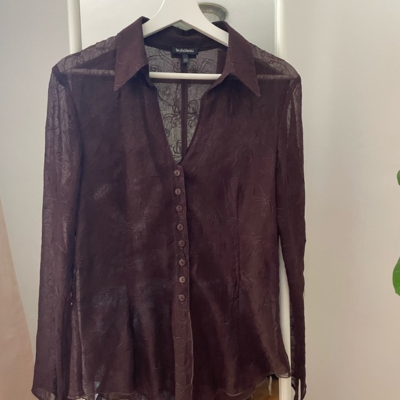 Lace button up! - Picture 2 of 3